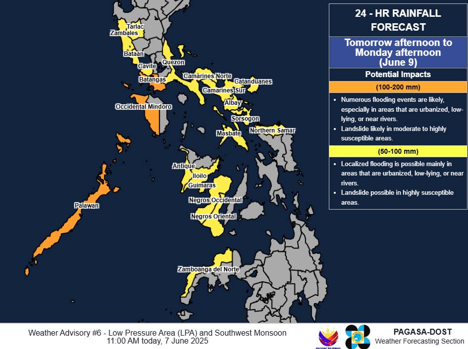 PAGASA Naglabas ng Malawakang Rainfall Outlook para sa Luzon at Visayas!